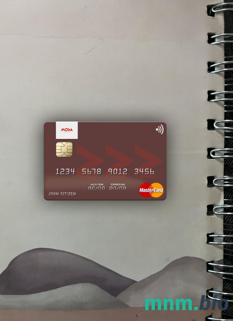 Mozambique Banco Moza wygląd zdjęcia mastercard skan PSD + zdjęcie